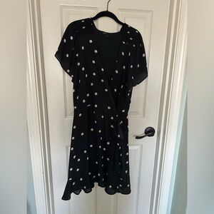 Gibson Black and White Polka Dot Mini Dress
